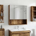 vidaXL Armoire Miroir de Salle de Bain Bois ancien 60 x 14.5 x 70 cm