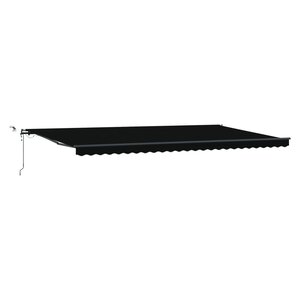 vidaXL Auvent rétractable automatique avec LED Noir 600x300 cm