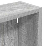 vidaXL Armoire murale de salle de bain Gris Sonoma 20 x 14 x 70 cm