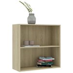 vidaXL Bibliothèque chêne sonoma 80x30x76 5 cm bois d'ingénierie