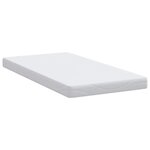 vidaXL Matelas Blanc 90 x 190 cm Tissu jacquard
