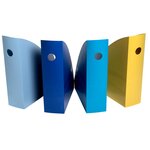 Set De 4 Porte-revues Mag-cube Bee Blue - Couleurs Assorties - Exacompta