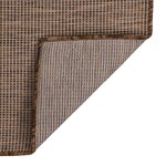 vidaXL Tapis à tissage plat d'extérieur 80x250 cm Marron