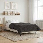 vidaXL Duvet d'hiver Matelassé Anthracite 140 x 220 cm