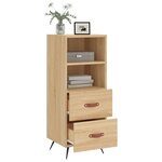 vidaXL Buffet Chêne sonoma 34 5x34x90 cm Bois d'ingénierie