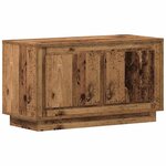 Meuble TV vidaXL en vieux bois 80x35x45 cm en bois aggloméré