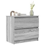 vidaXL Meuble TV sonoma gris 60x35x54 cm bois d'ingénierie