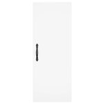 vidaXL Buffet haut Blanc 34 5x34x180 cm Bois d'ingénierie