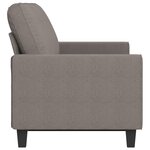 vidaXL Canapé à 3 places Taupe 180 cm Tissu