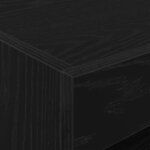 vidaXL Cabinet de chevet Chêne noir 50 x 40 x 45 cm Bois d'ingénierie