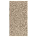 vidaXL Tapis ZIZUR beige 60x110 cm aspect de jute intérieur extérieur
