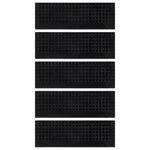 vidaXL Marches d'escalier 5 Pièces 25x75 cm caoutchouc