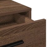 vidaXL Coiffeuse Chêne brun 79 x 41 x 135 cm Bois d'ingénierie