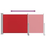 vidaXL Auvent latéral rétractable de patio 120x300 cm Rouge