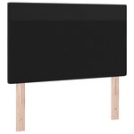 vidaXL Tête de lit avec des lumières à LED Noir 90 cm PVC