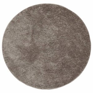 vidaXL Tapis ISTAN à poils longs aspect brillant gris Ø 120 cm