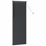 vidaXL Store de Fenêtre avec des rideaux Autre Noir 80 x 130 cm Aluminium