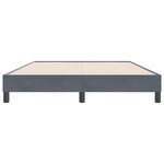 vidaXL Cadre de lit sans matelas gris foncé 160x220 cm velours