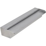 vidaXL Lame d'eau rectangulaire 45 cm Acier inoxydable pour piscine