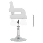vidaXL Chaises pivotantes à manger lot de 6 blanc similicuir