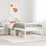 vidaXL Lit pour personne âgée avec tête de lit sans matelas 90x190 cm