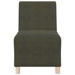 vidaXL Unité de Sofa Modulaire Sans Accoudoirs Vert armée