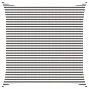 vidaXL Voile d'ombre Gris clair et blanc 6 x 6 m HDPE