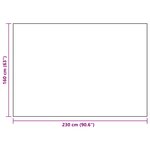 vidaXL Tapis d'extérieur ARAKIL Blanc et noir 160x230 cm PP