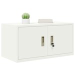 vidaXL Armoire de rangement Blanc 80 x 40 x 40 cm Acier