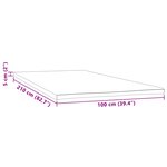 vidaXL Sur-matelas 100x210x5 cm