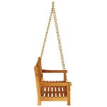vidaXL Banc suspendu 2 places 110x56x58 cm en bois massif d'acacia