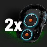 Tondeuse robot Smart Sileno - Surface 800 m² - DuoConnect - Bluetooth - Tonte des bordures