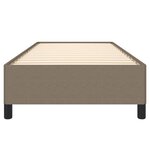 vidaXL Cadre de lit sans matelas taupe 80x200 cm tissu