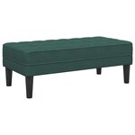vidaXL banc Vert foncé 113 x 57 x 39 cm Velours