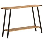 vidaXL Table console 110x30x75 cm bois de manguier massif