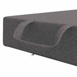 vidaXL Canapé-lit pliable 90 x 63 x 45 cm Gris clair
