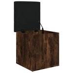 vidaXL Banc de rangement chêne fumé 42x42x45 cm bois d'ingénierie