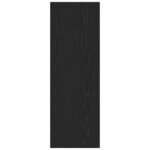 vidaXL Meuble TV mural en chêne noir - 30 5 x 30 x 90 cm  fait en bois d'ingénierie.