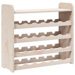 vidaXL Casier à vin et panneau supérieur 67 5x25x60 cm bois pin massif
