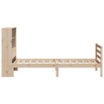 vidaXL Lit bibliothèque sans matelas 90x190 cm bois de pin massif