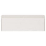 vidaXL Armoire murale Blanc 100x30x35 cm Bois de pin massif