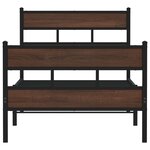 vidaXL Cadre de lit sans matelas avec tête de lit et pied de lit
