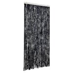 vidaXL Rideau anti-mouches anthracite 100x200 cm chenille