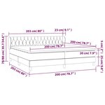 vidaXL Sommier à lattes de lit et matelas Vert foncé 200x200cm Velours