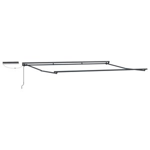 vidaXL Cadre de store rétractable électrique Anthracite 4 × 3 m Acier