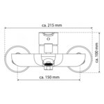 EISL Mitigeur de salle de bain DIZIANI blanc-chrome