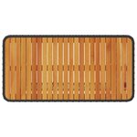 vidaXL Ensemble de salle à manger de jardin 4 pièces avec coussins noirs en poly rotin et acacia