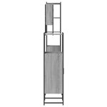 vidaXL Ensemble de meubles de salle de bain 4 Pièces Sonoma gris