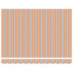 vidaXL Auvent Rétractable Automatique avec Rayure Multicolore LED 300x250 cm