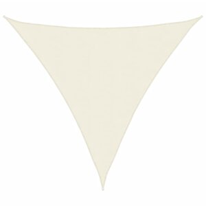 vidaXL Voile de parasol tissu oxford triangulaire 5x5x5 m crème